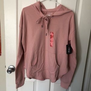 NWT Lace up Pink Hoodie
